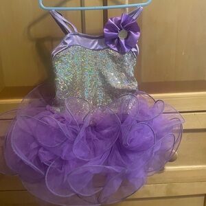 Weismann SC leotard with sparkly top and wired toole skirt.